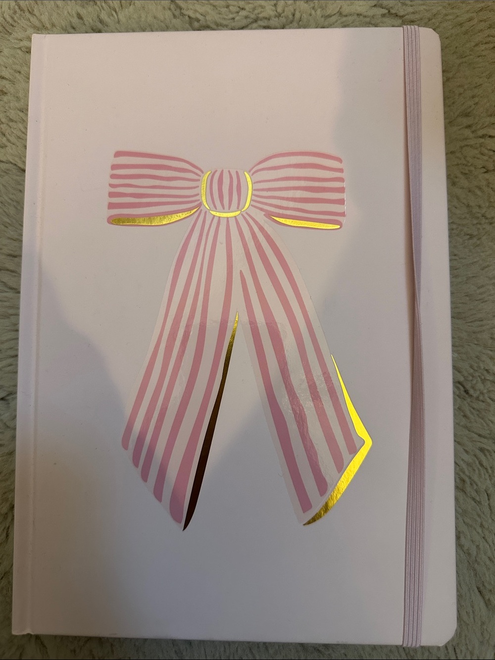 pink bow notebook